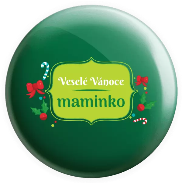 Placka Veselé Vánoce, maminko
