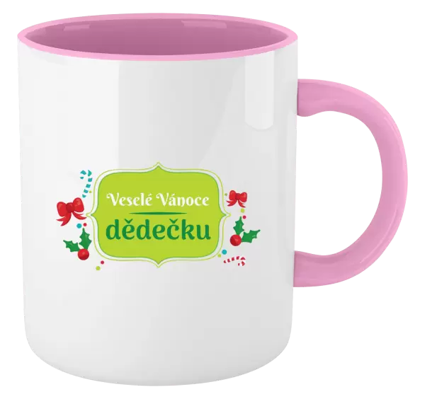 Vánoční hrnek Veselé Vánoce, dědečku