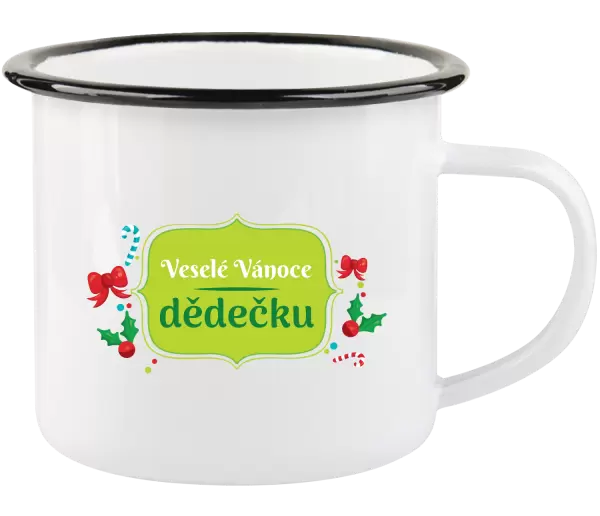 Vánoční plecháček Veselé Vánoce, dědečku