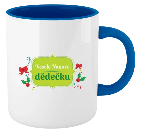 Vánoční hrnek Veselé Vánoce, dědečku