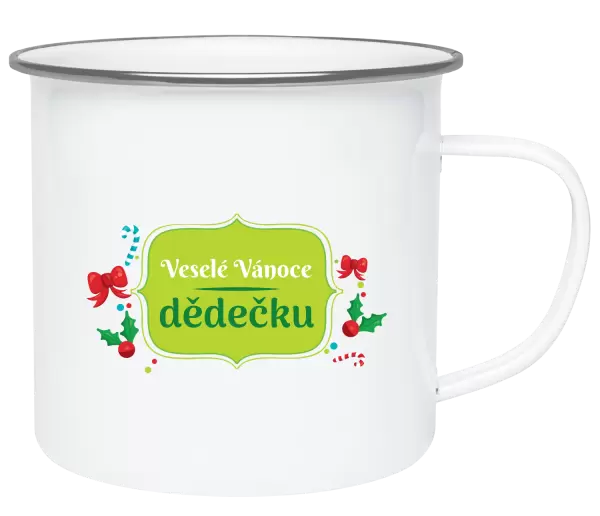 Vánoční plecháček Veselé Vánoce, dědečku