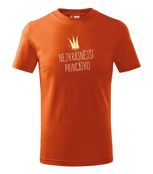 Dětské tričko Nejkrásnější princátko