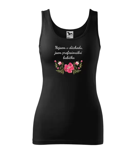 Dámské tílko Nejsem v důchodu, jsem profesionální babička