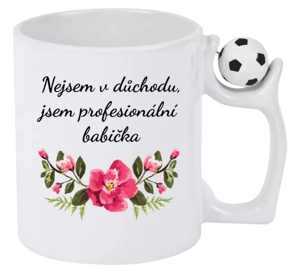 Hrnek Nejsem v důchodu, jsem profesionální babička