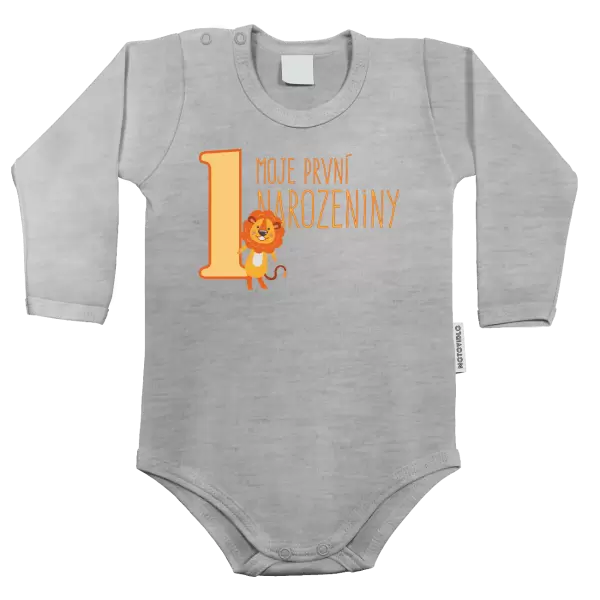 Dětské body Moje první narozeniny - lvíček