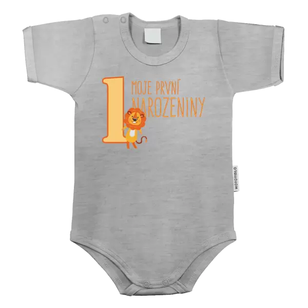 Dětské body Moje první narozeniny - lvíček