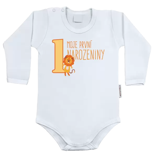 Dětské body Moje první narozeniny - lvíček
