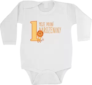 Dětské body Moje první narozeniny - lvíček