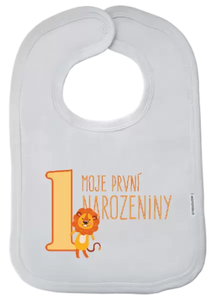 Dětský bryndák Moje první narozeniny - lvíček