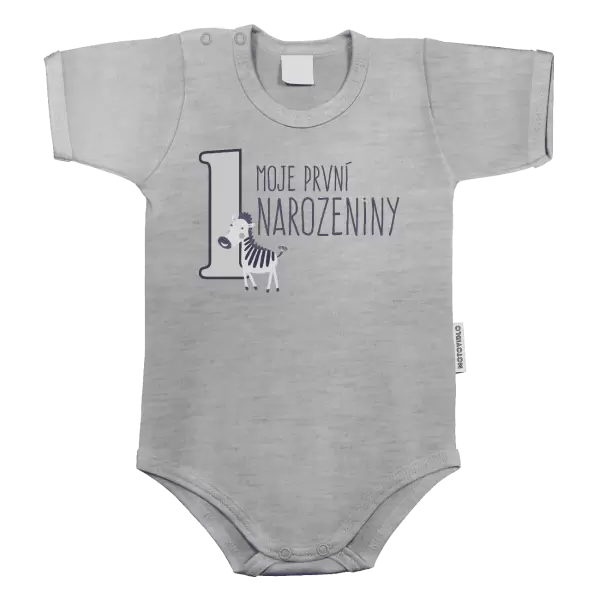 Dětské body Moje první narozeniny - zebra