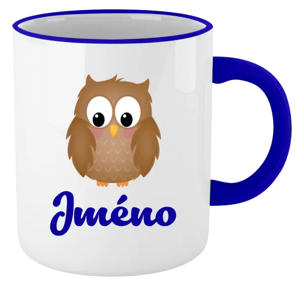 Hrnek Sovička se jménem