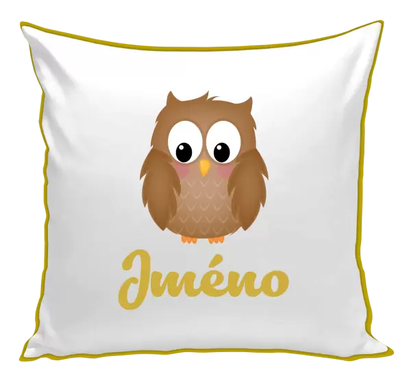 Polštář Sovička se jménem