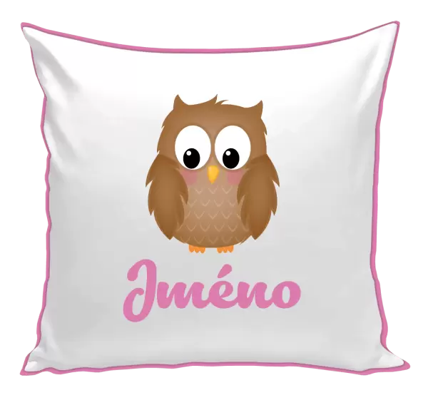 Polštář Sovička se jménem