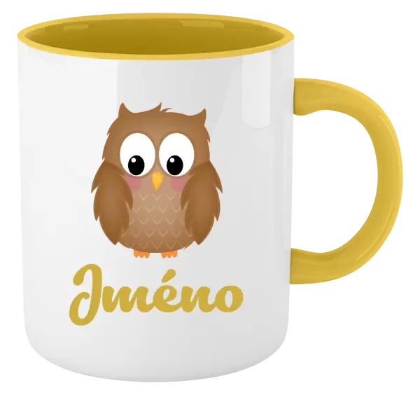 Hrnek Sovička se jménem