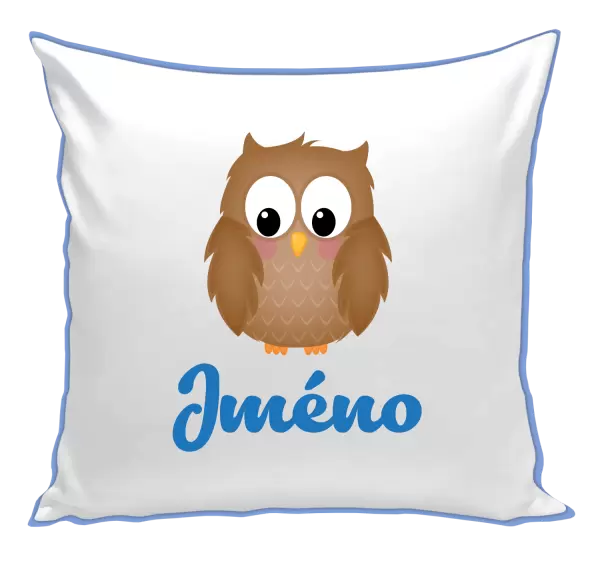Polštář Sovička se jménem