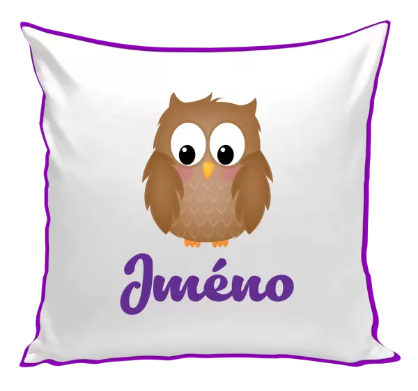 Polštář Sovička se jménem