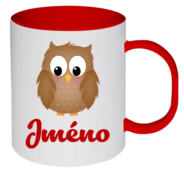 Plastový hrnek Sovička se jménem