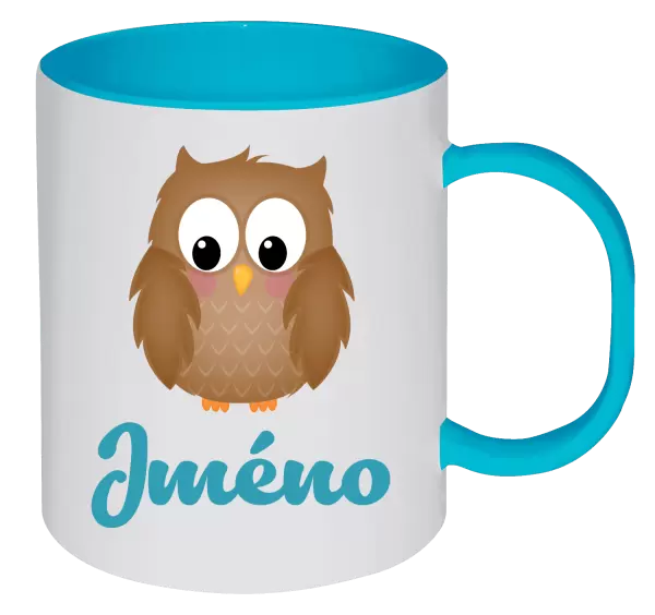 Plastový hrnek Sovička se jménem