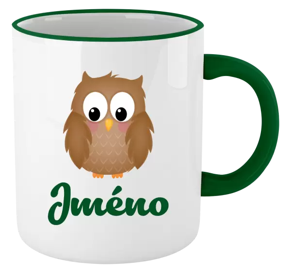 Hrnek Sovička se jménem