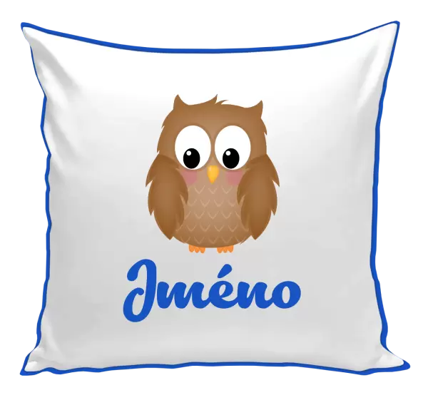 Polštář Sovička se jménem