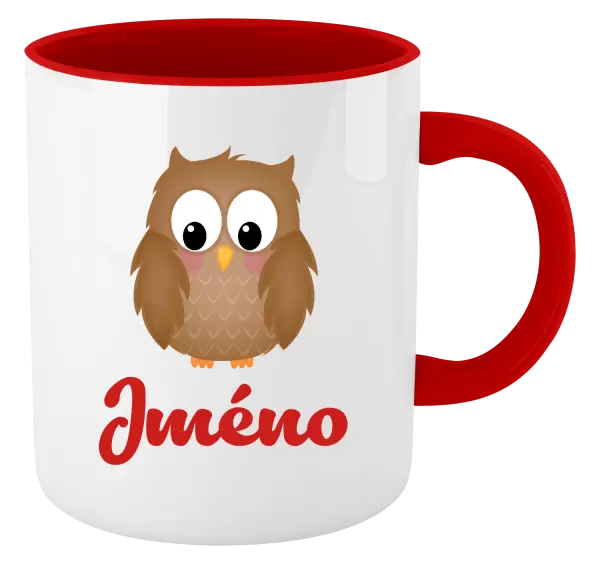 Hrnek Sovička se jménem
