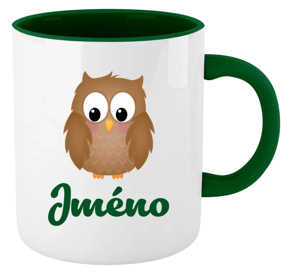 Hrnek Sovička se jménem