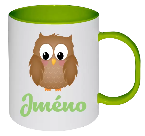 Plastový hrnek Sovička se jménem