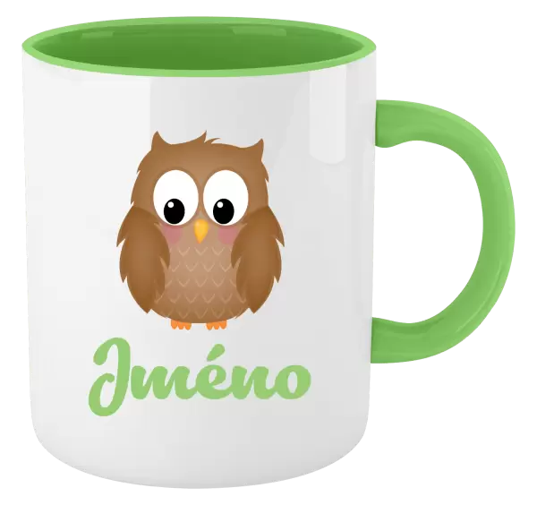 Hrnek Sovička se jménem
