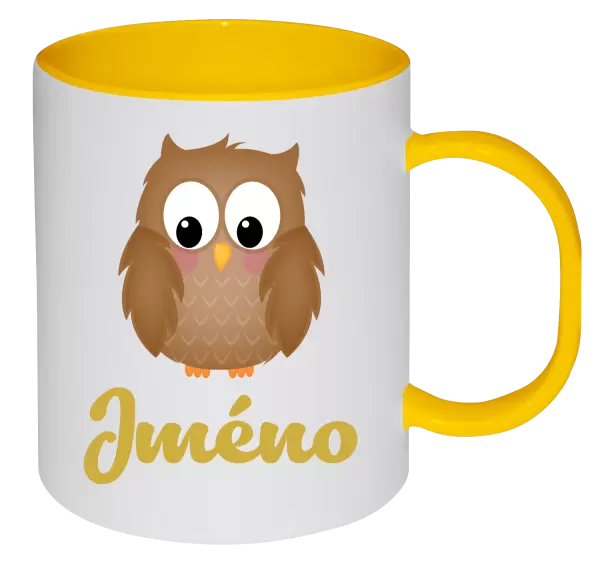 Plastový hrnek Sovička se jménem