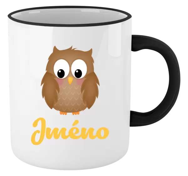 Hrnek Sovička se jménem