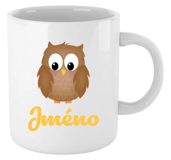 Hrnek Sovička se jménem