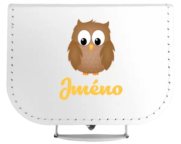 Kufřík Sovička se jménem