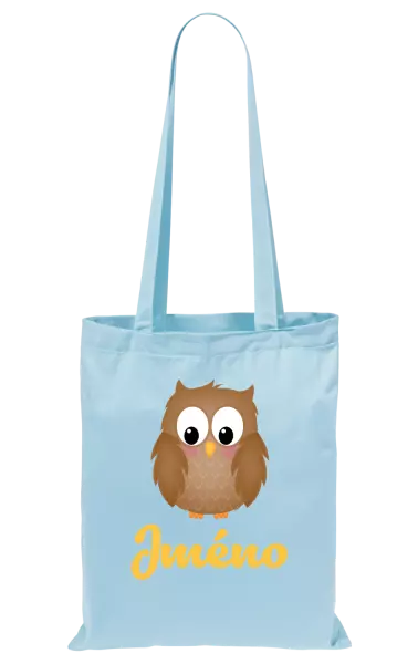 Látková taška Sovička se jménem