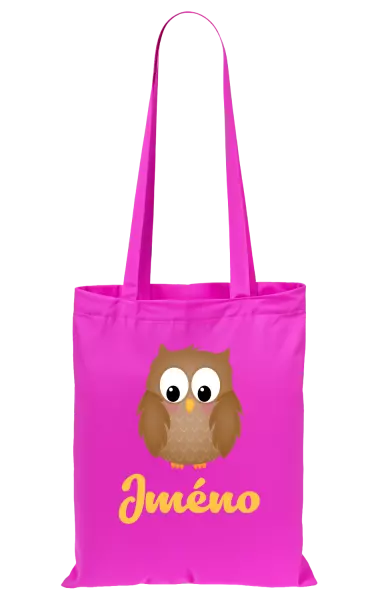 Látková taška Sovička se jménem