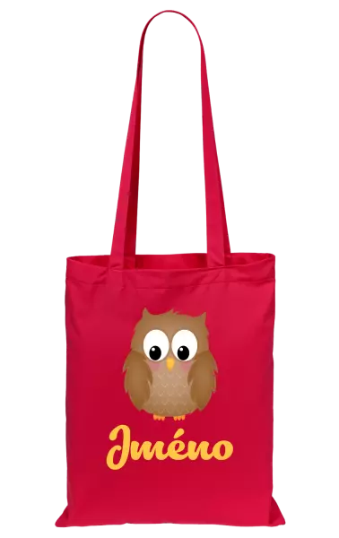 Látková taška Sovička se jménem