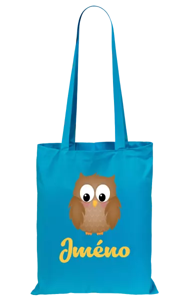 Látková taška Sovička se jménem