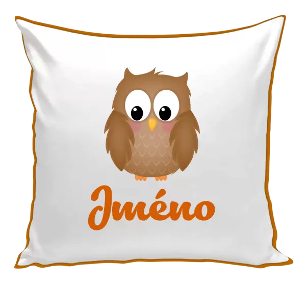 Polštář Sovička se jménem