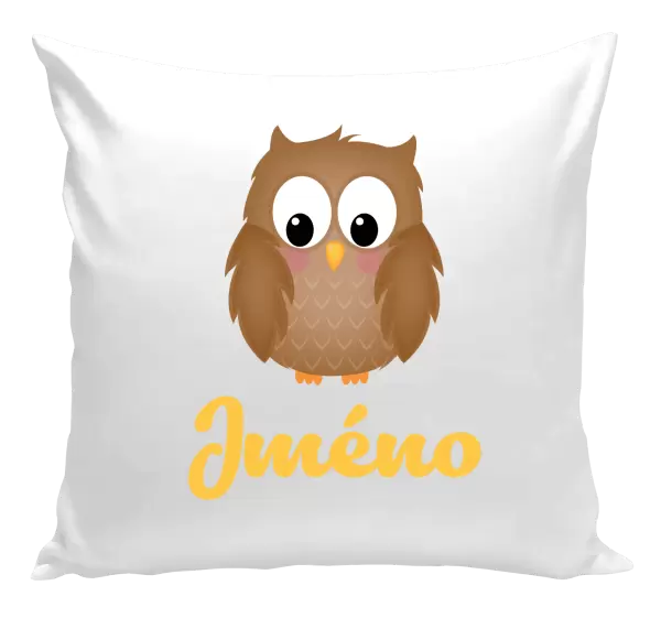 Polštář Sovička se jménem