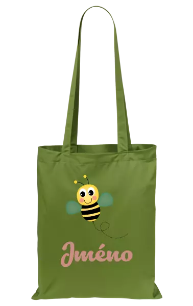 Látková taška Včelička se jménem