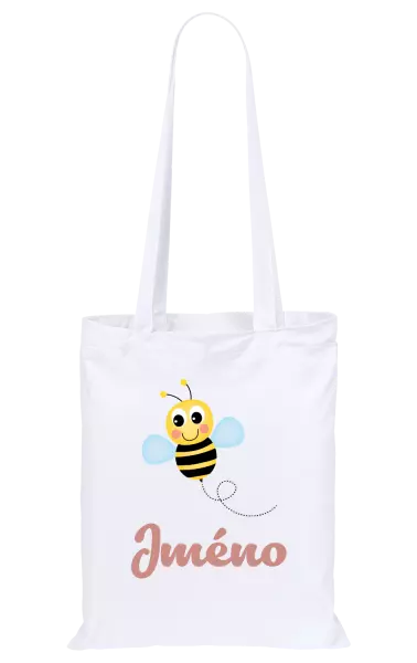 Látková taška Včelička se jménem