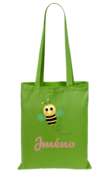 Látková taška Včelička se jménem
