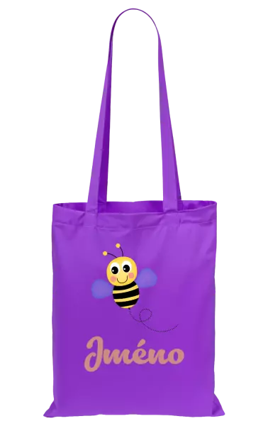 Látková taška Včelička se jménem