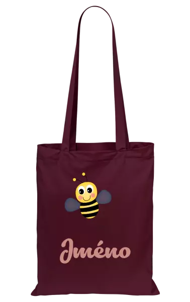 Látková taška Včelička se jménem