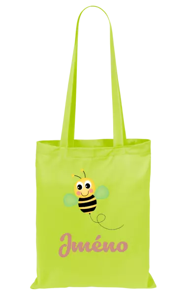 Látková taška Včelička se jménem