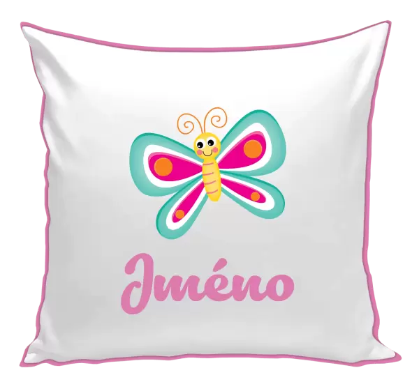 Polštář Motýlek se jménem