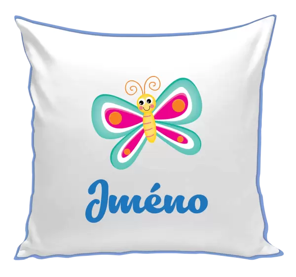 Polštář Motýlek se jménem