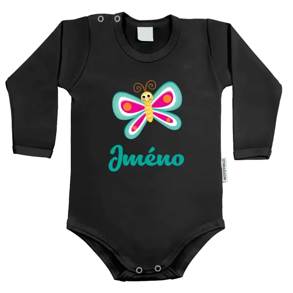 Dětské body Motýlek se jménem