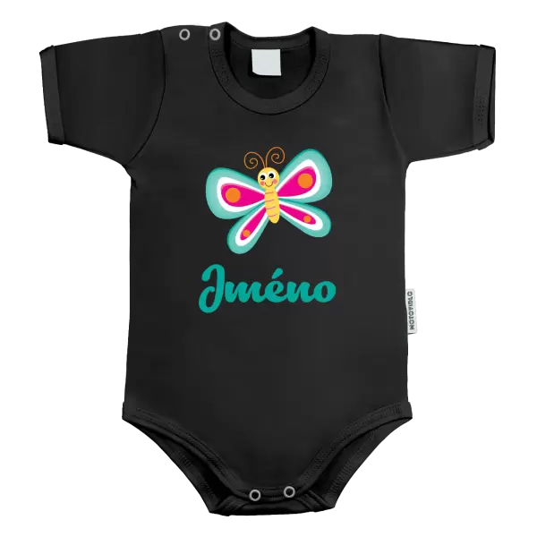 Dětské body Motýlek se jménem