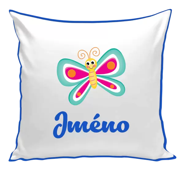Polštář Motýlek se jménem