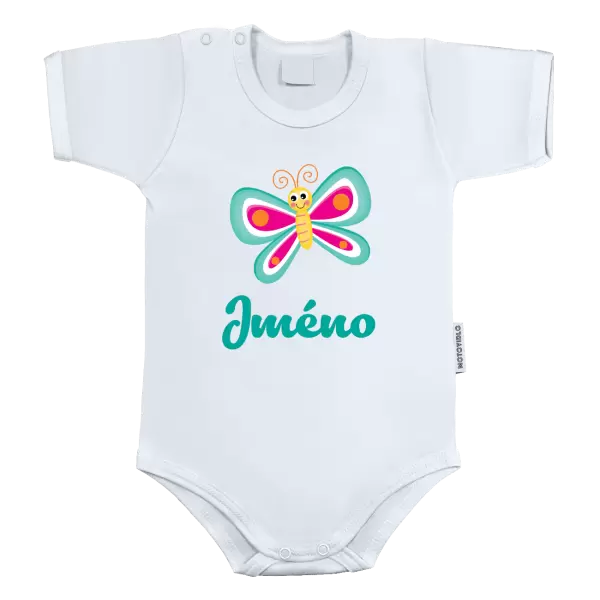Dětské body Motýlek se jménem